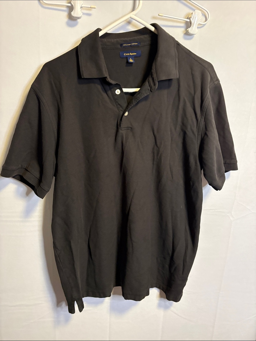 Club Room Men's Black Short-Sleeve Polo